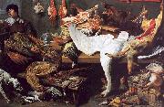 Frans Snyders A Game Stall Spain oil painting artist